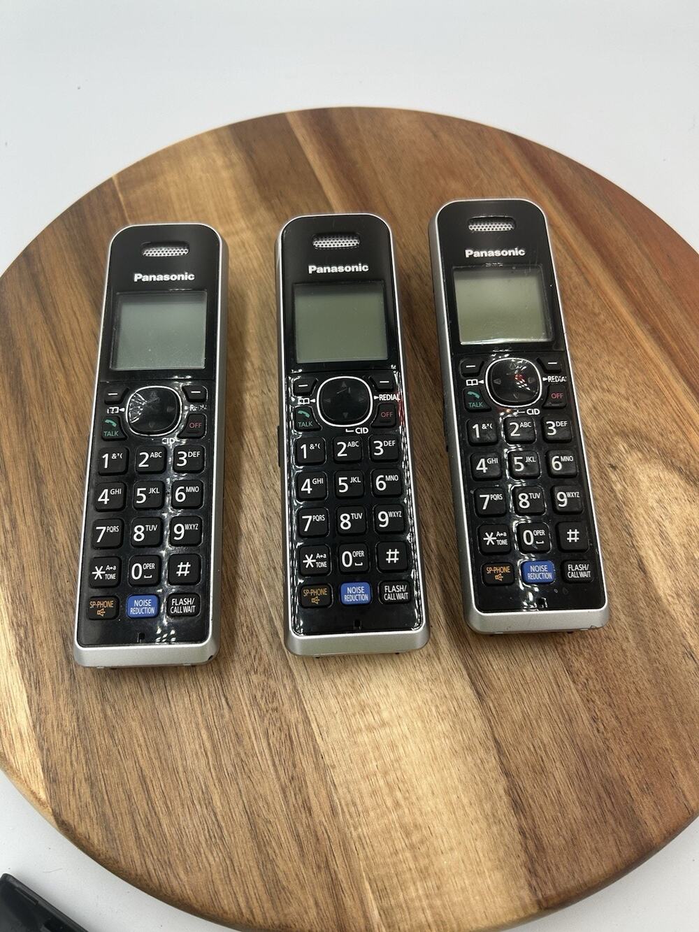 Panasonic Cordless Phone Expansion Handsets Lot of 3 KX-TGA680 Tested Working